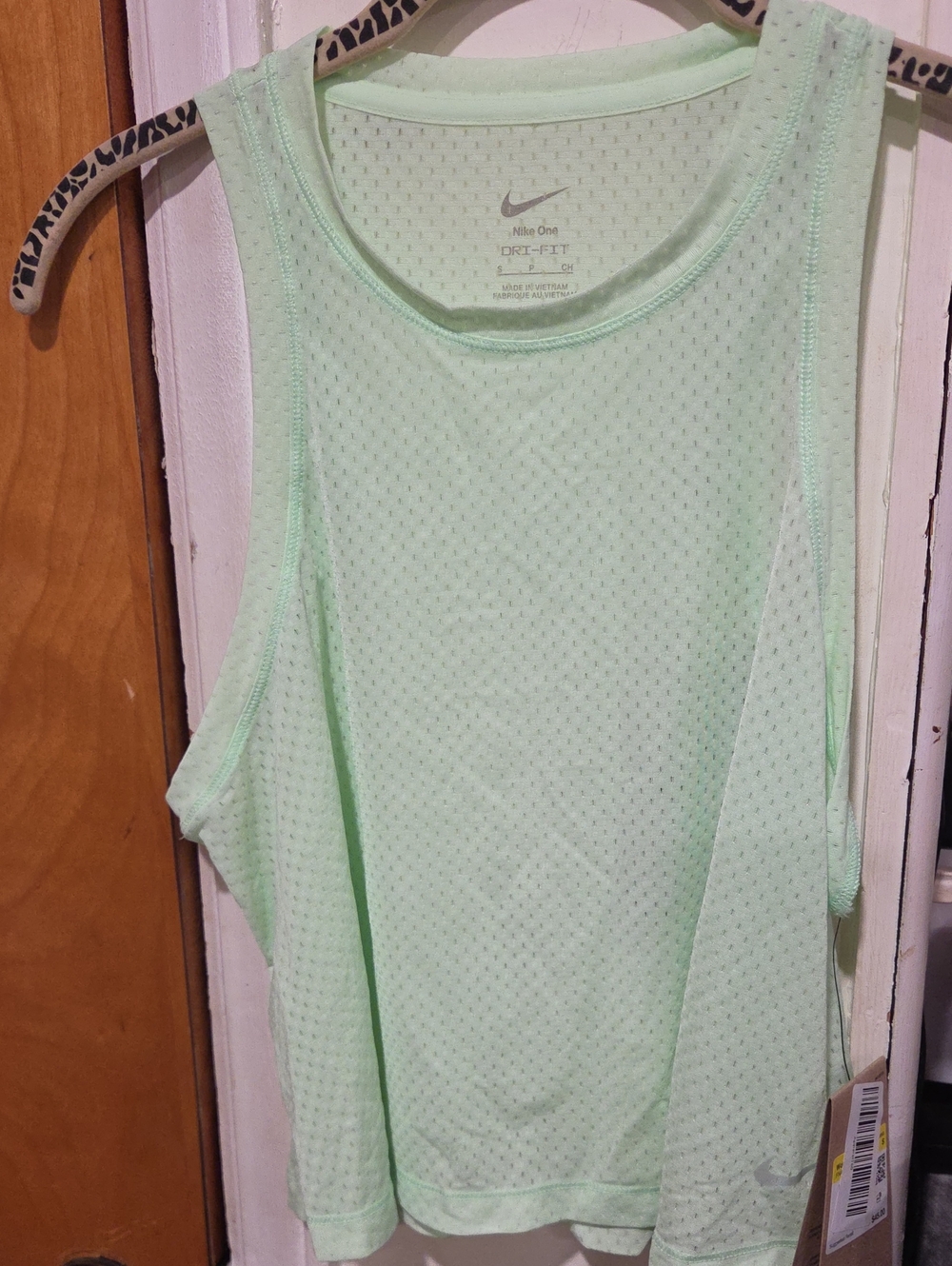 Nike Light Mint Green Women's Athletic Tank Top
